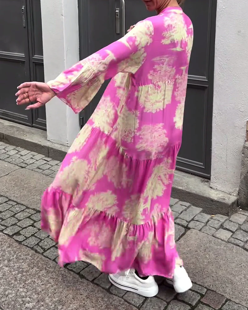 Theresa – Maxi Dress with Flared Sleeves