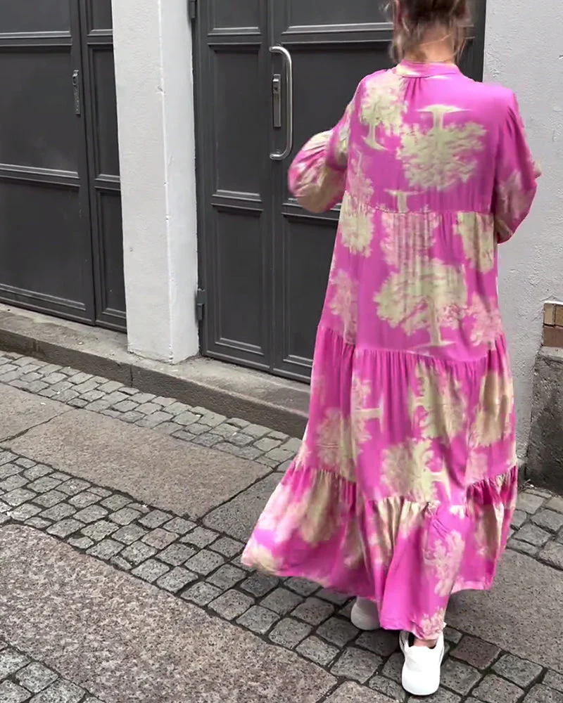 Theresa – Maxi Dress with Flared Sleeves