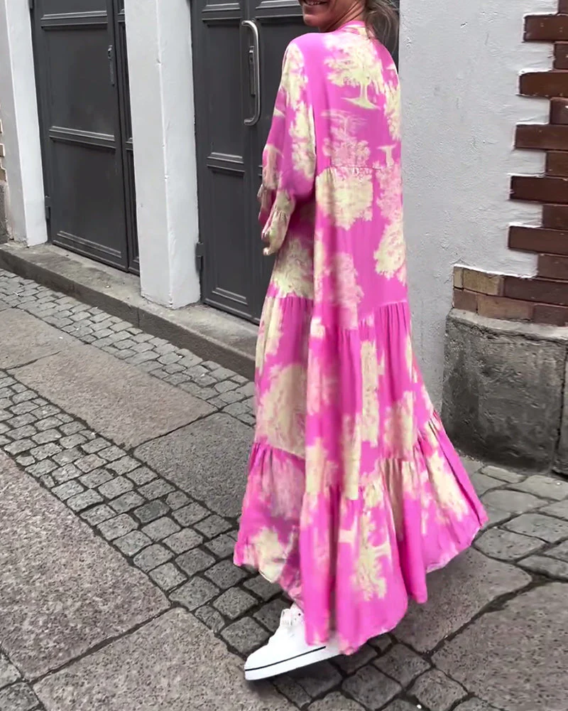Theresa – Maxi Dress with Flared Sleeves