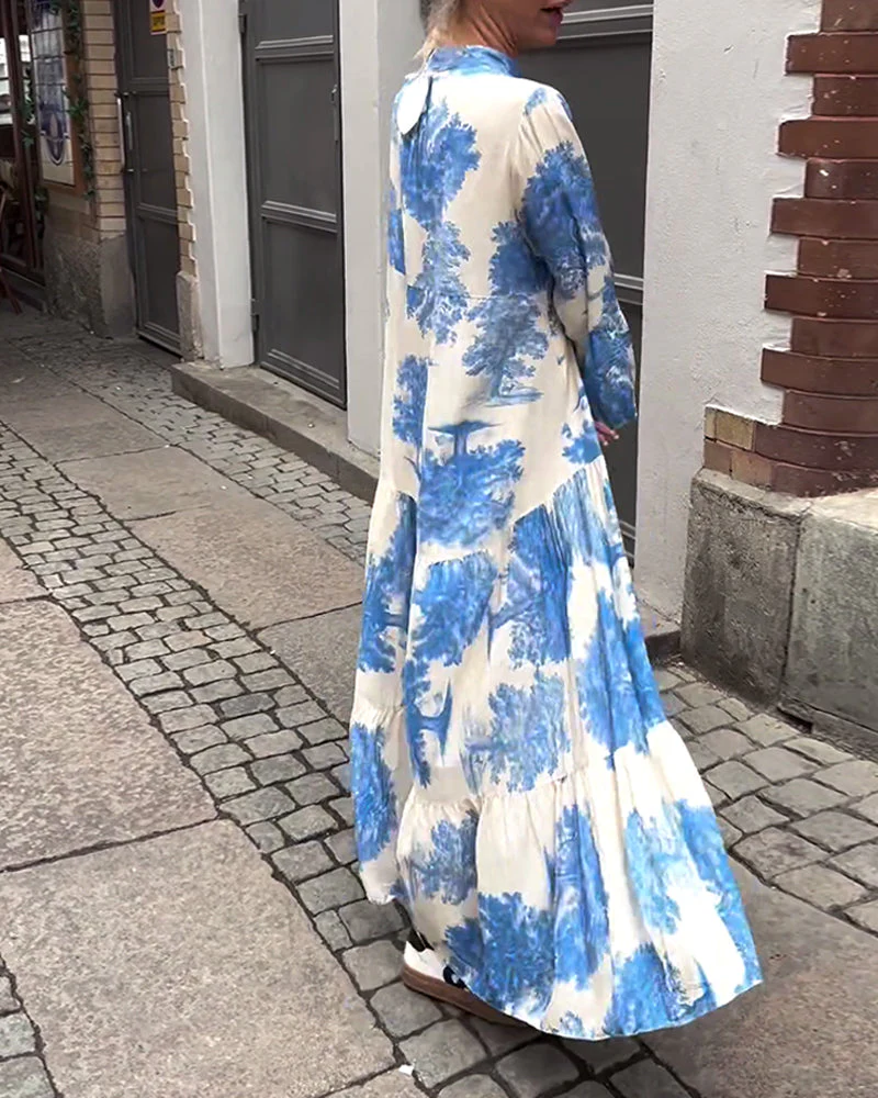 Theresa – Maxi Dress with Flared Sleeves