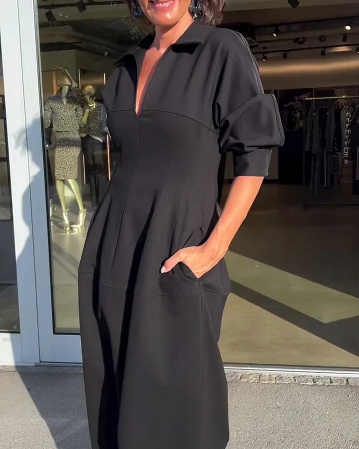 Karolin | Rahat Uzun Elbise