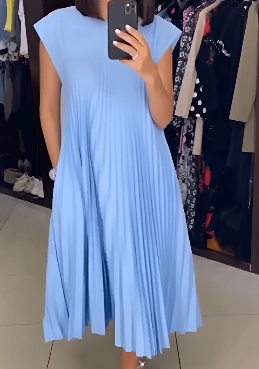 Simone™ | Plise, şık yaz elbisesi