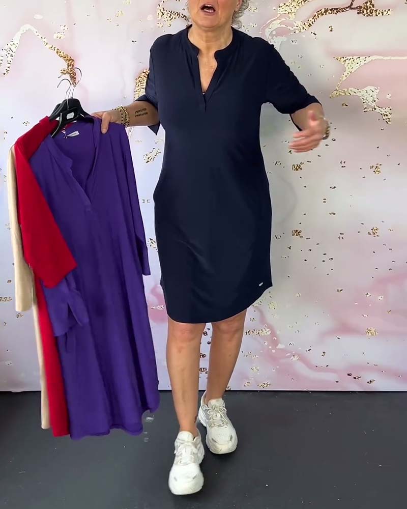 Hanne™ | V yaka şık elbise