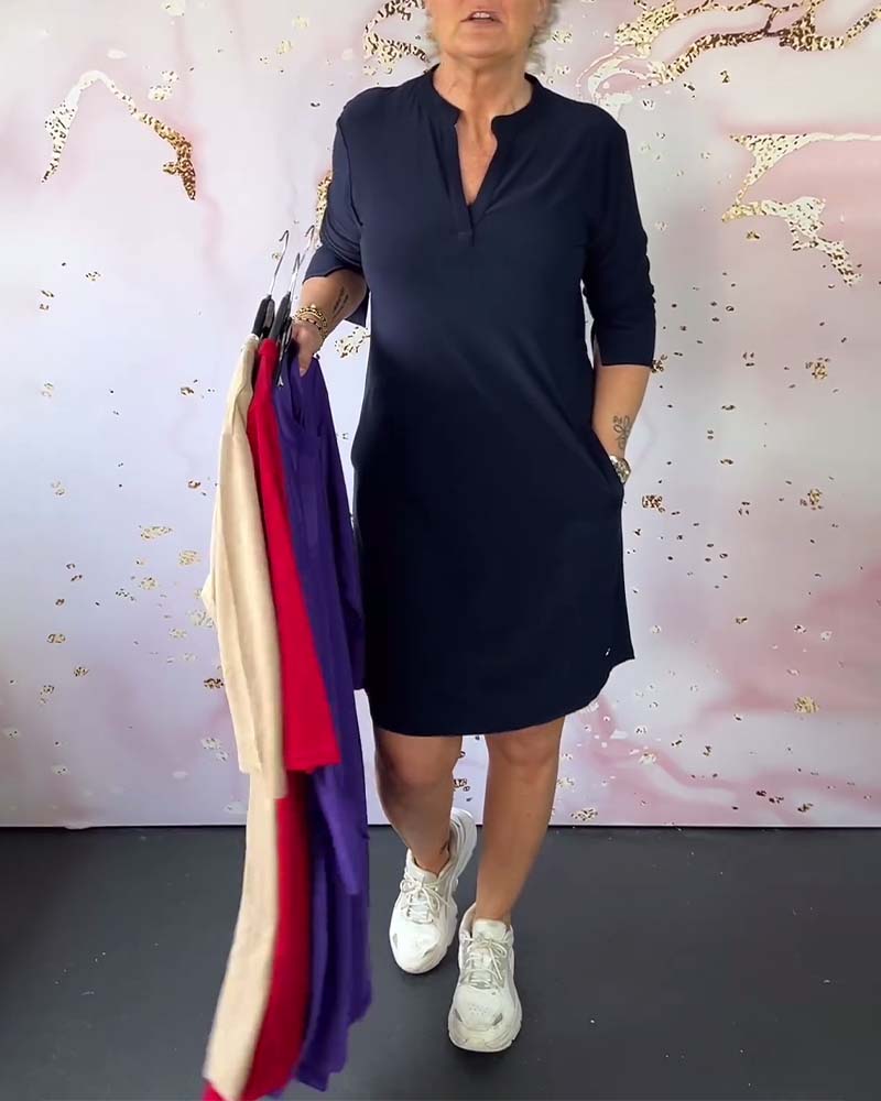 Hanne™ | V yaka şık elbise