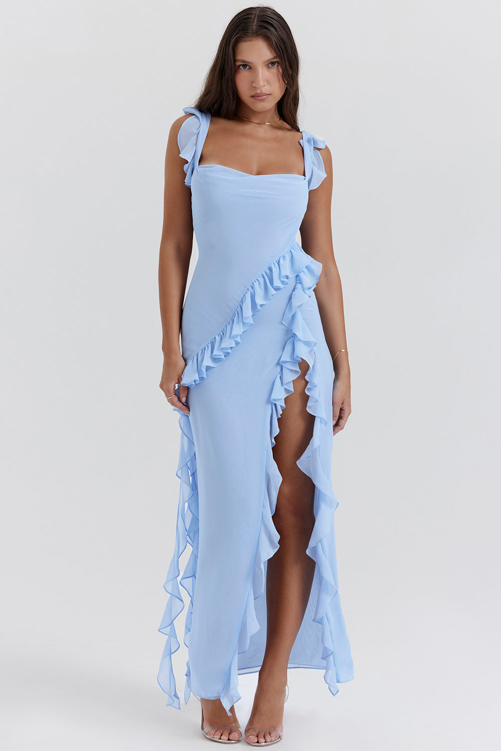 Laluna® | Ruffled Shiny Dress