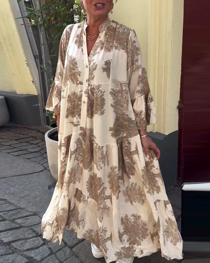 Theresa – Maxi Dress with Flared Sleeves