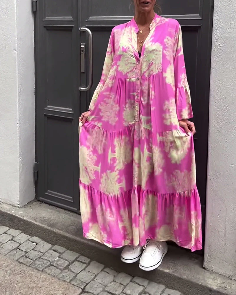 Theresa – Maxi Dress with Flared Sleeves
