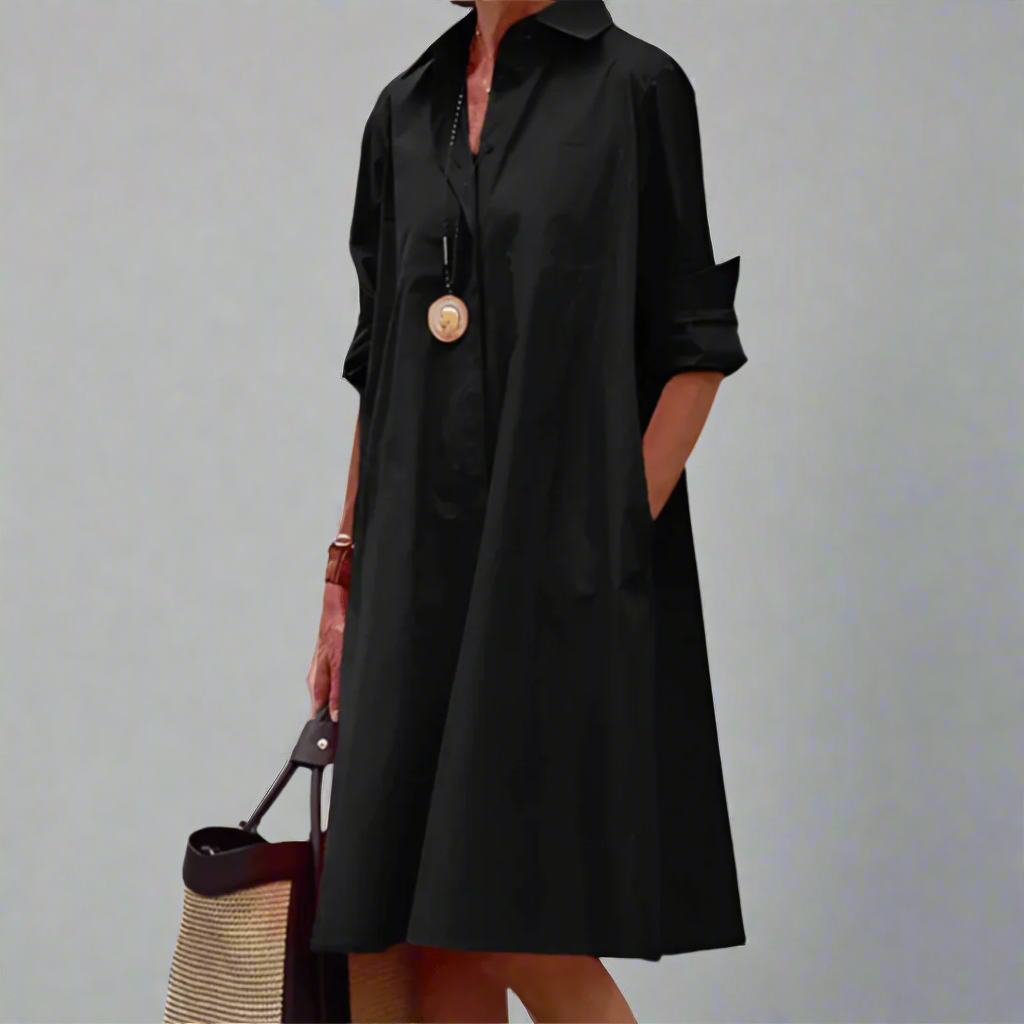 Sabine™ | Rahat stil polo elbise