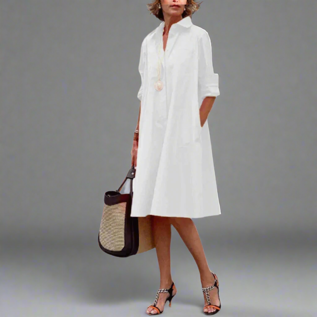 Sabine™ | Rahat stil polo elbise