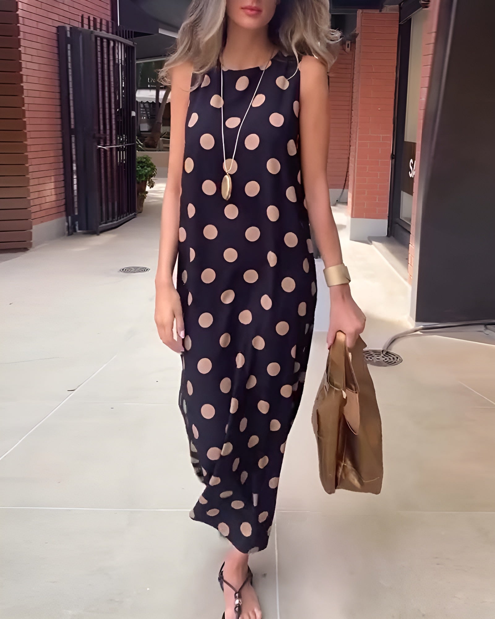 Roxane™ | Maxi puantiyeli elbise
