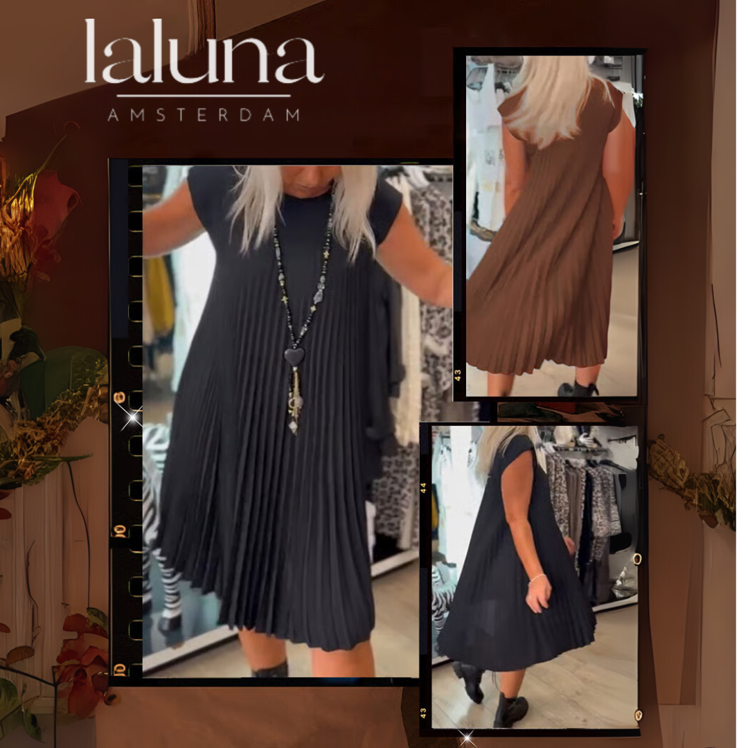 Laluna® | Yazlık Rahat Uzun Elbise